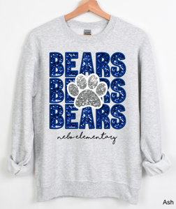 Nebo Bears Blue Glitter