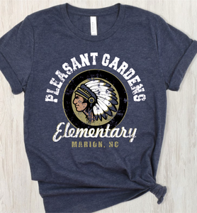 PG Elementary Circle Logo - Heather Navy