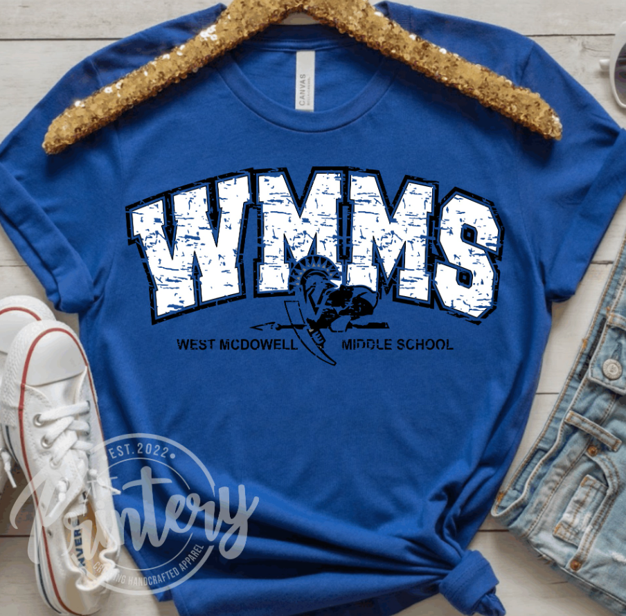 WMMS Distressed - Blue