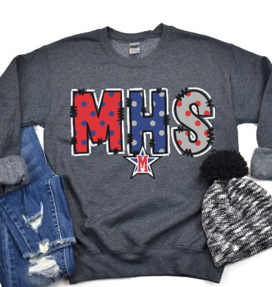 MHS Dots (Dark Gray Heathered)