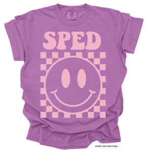 SPED Smiley Neon Purple