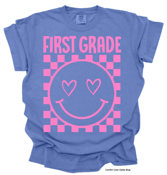1st Grade Smiley Mystic Blue