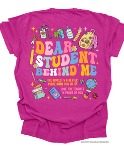 Dear Student Behind Me... - personalized