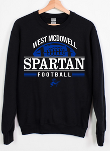 West McDowell Spartan Football - Black