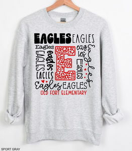 Old Fort Typography - Sport Gray