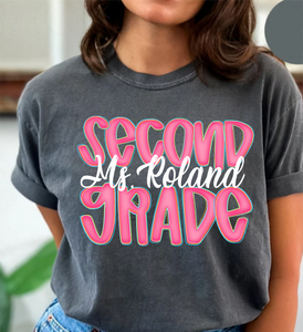 Preppy Grade/Name Tee