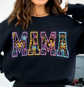 Neon Halloween Mama