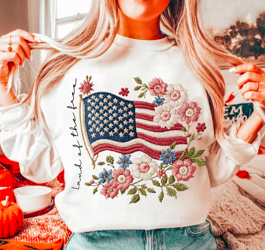 Preppy America ( Faux Embroidery)