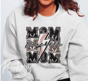 Baseball Mom Lightning Cheetah