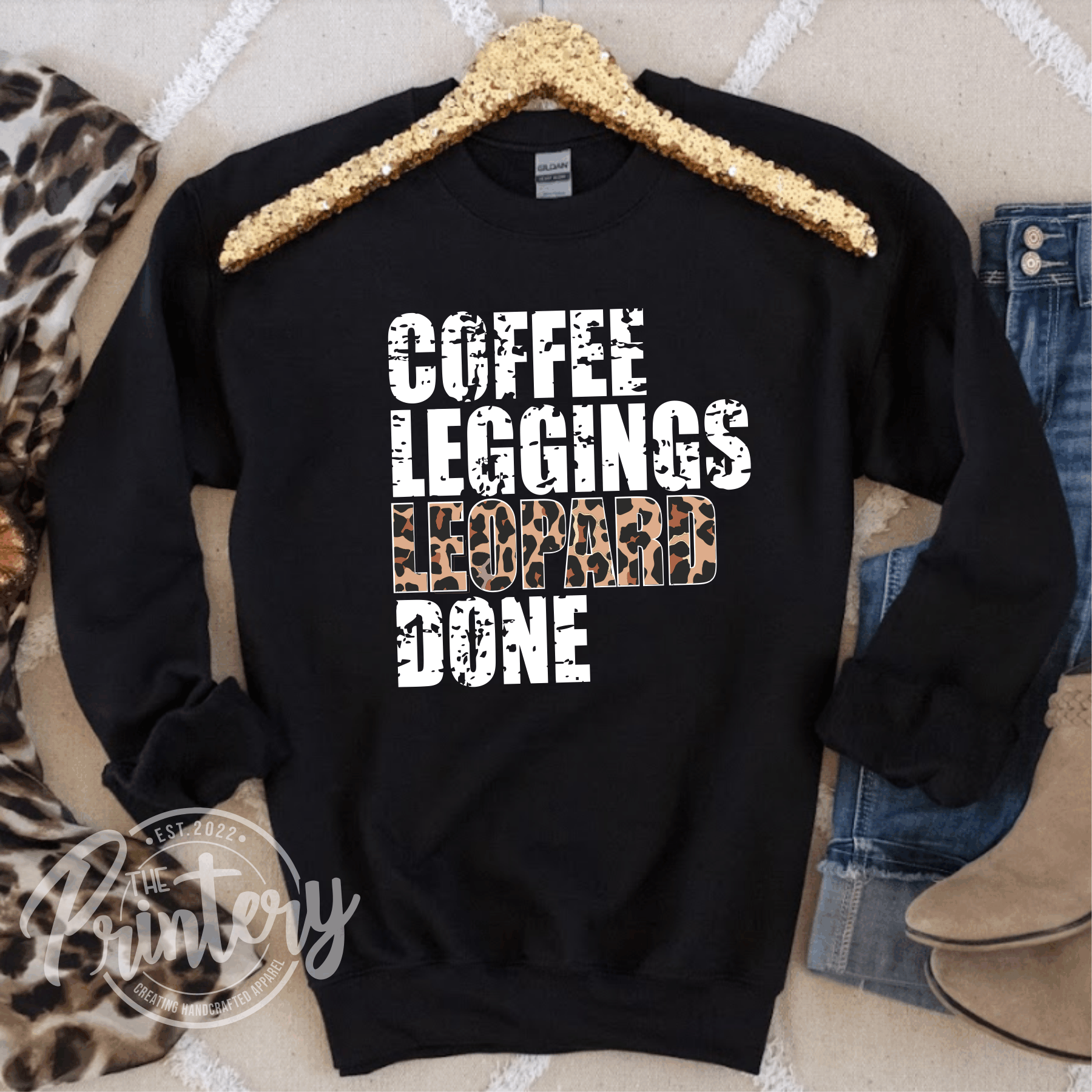 Coffee Leggings Leopard