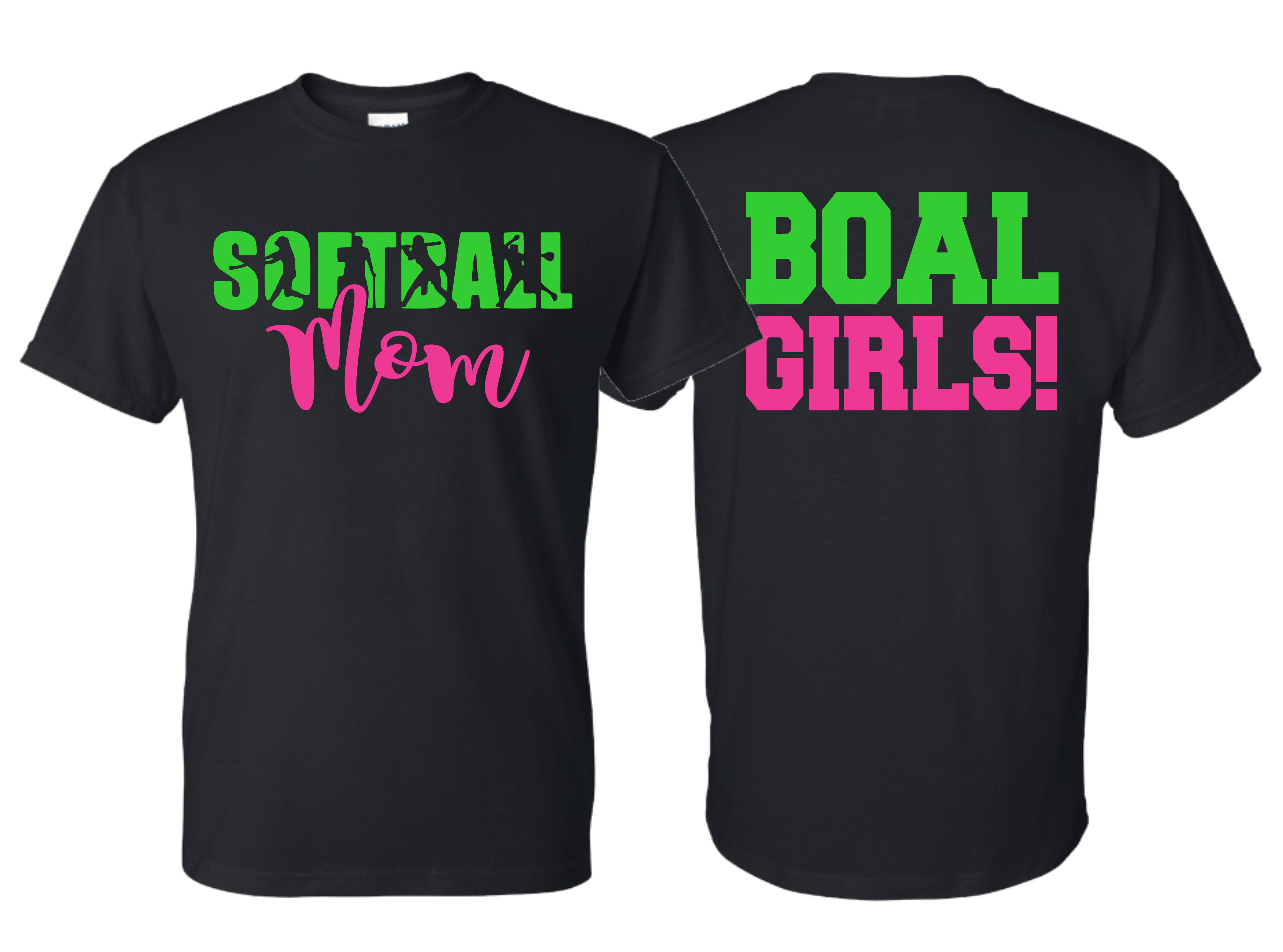 Softball Mom Glitter Text